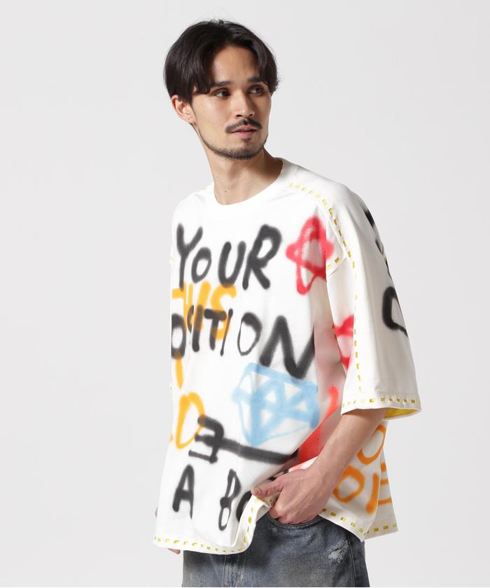 セール 30%OFF】amok×Guernika/アモク×ゲルニカ/ペイントTシャツ
