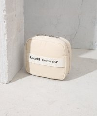 UNGRID bag/アングリッド Ungrid 撥水ソフトナイロン ロゴテープ 多機能化粧ポーチ/505984213