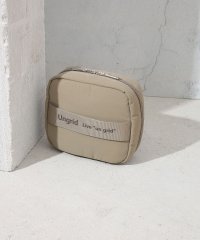 UNGRID bag/撥水ソフトナイロン ロゴテープ 多機能化粧ポーチ/505984213