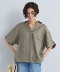 green label relaxing/［size SHORTあり］フレンチリネン スキッパー 5分袖 シャツ/505985631