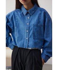 AZUL by moussy/DENIMショートキリカエシャツ/505985737