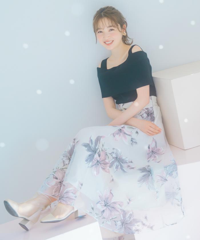 オパールフラワープリントフレアワンピース(505985778) | ウィル オパールフラワープリントフレアワンピース(505985778) | ウィル