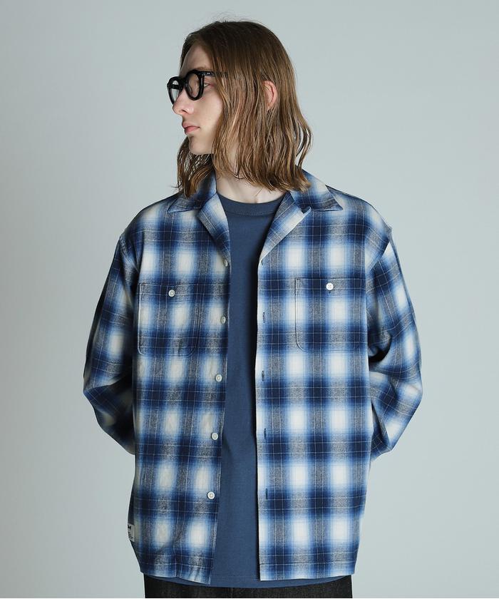 OMBRE CHECK FLANNEL LS SHIRT/オンブレチェック フランネル OMBRE CHECK FLANNEL LS SHIRT/オンブレチェック フランネル