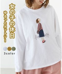 sanpo kuschel/サンポクシェル sanpo kuschel 【女の子の休日 ゆるっとカットソートップス】/505985974
