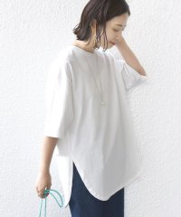 SHIPS WOMEN/《予約》*バリエーション ネック スリット ビッグ TEE ◆/505986100