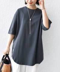 SHIPS WOMEN/《予約》*バリエーション ネック スリット ビッグ TEE ◆/505986100