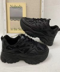 shopnikoniko/ショップニコニコ ShopNikoNiko ボリュームソール ダッドスニーカー【即納】 靴 ダッドシューズ スニーカー 厚底 ボリュームソール 凸凹 韓国ストリ/505986243