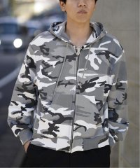 PULP/【FOSTEX GARMENTS / フォステックスガーメンツ】CAMOUFLGE ZIP HOODIE VTG WASH/505986479