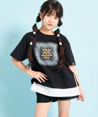 ANAP KIDS/バンダナプリント レイヤード風 Tシャツ/505986529