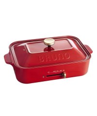 BRUNO/BRUNO ブルーノ ホットプレート セラミックコート鍋 2点セット コンパクト たこ焼き器 焼肉 1人用 2人用 コンパクト 平面 電気式 ヒーター式 BOE/505986603