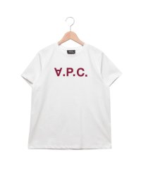 A.P.C./アーペーセー Tシャツ カットソー ホワイト レッド レディース APC F26944 COBQX TAB/505987366