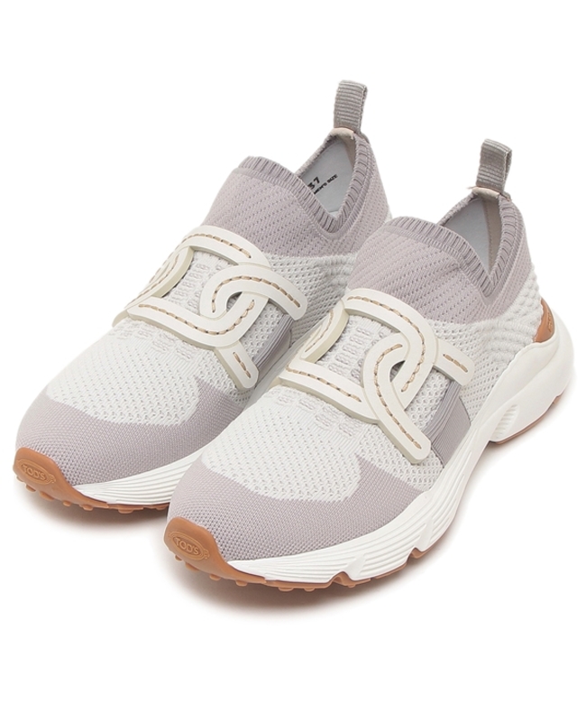 トッズ スニーカー ケイト ハイテクファブリック グレー ブラウン レディース TODS XXW54C0EM60 Q6L FJWE TOD\u0027S（トッズ） スニーカー ケイト ハイテクファブリック グレー