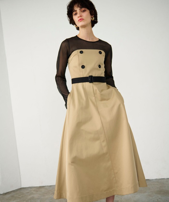 【新品】(最終値下げ)LOUNGEDRESS グレー ジャンパースカート Loungedress】TRジャンパースカート | OUTLET(アウトレット