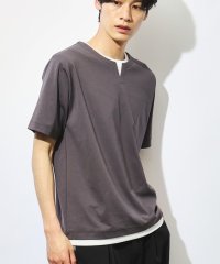 THE SHOP TK/【ブランド定番／1枚でコーデが決まる！】ポンチキーネック半袖Tシャツ/505987659