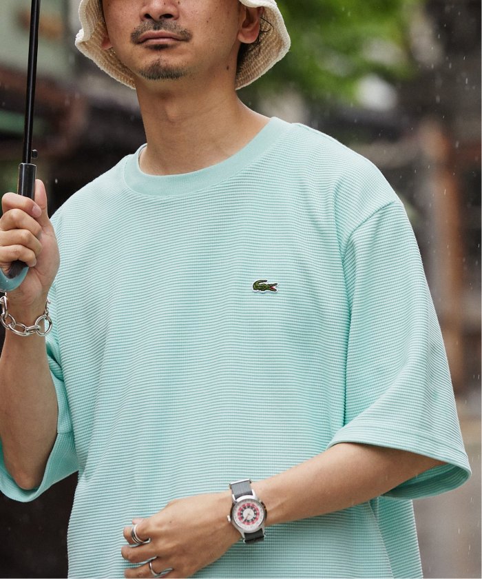 【LACOSTE × JOURNALSTANDARD relume】別注Tシャツ セール 30%OFF】【LACOSTE / ラコステ】別注 ワッフルTシャツ