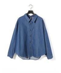 MIDIUMISOLID/MIDIUMISOLID for Ladies デニムドロップシャツショルダーシャツ/505987944