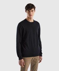 BENETTON (mens)/コットン100％無地クルーネック長袖ニットセーター/505386862