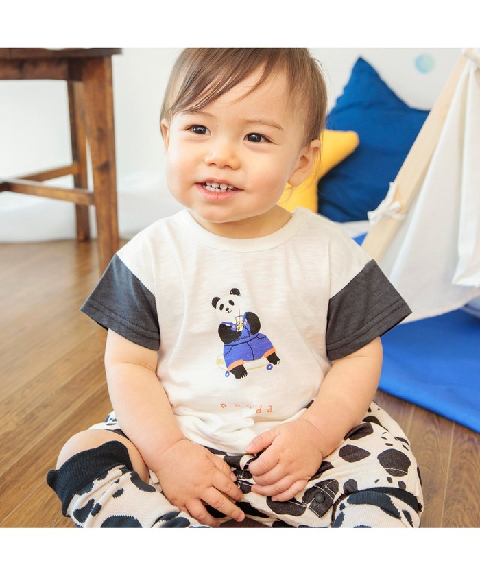 familiar ストライプ クマロンパース babyGAP ストライプロンパース クマ 60サイズ - メルカリ