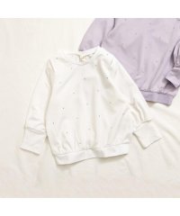 apres les cours/ショルダーカットビジューTシャツ/505729415