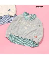 apres les cours/CONVERSE シャツレイヤードトップス/505749982