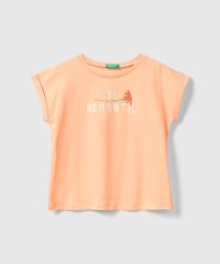 BENETTON (UNITED COLORS OF BENETTON GIRLS)/キッズフロントグリッタープリント半袖Tシャツ・カットソーG/505915300