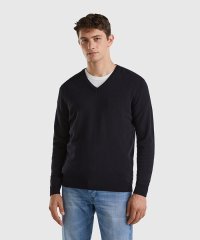 BENETTON (mens)/ピュアメリノウールVネックニットセーター/505966784