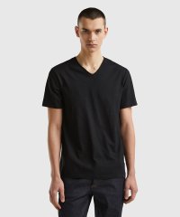 BENETTON (mens)/スラブコットンVネック半袖Tシャツ・カットソー/505966789