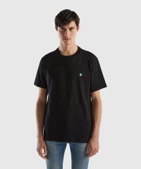 BENETTON (mens)/ブランドロゴワッペン付きクルーネック半袖Tシャツ・カットソー/505966790