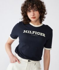 TOMMY HILFIGER/モノタイプフロッククルーネックTシャツ/505976501