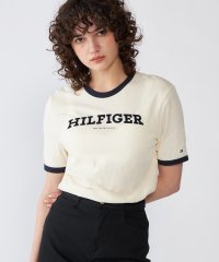 TOMMY HILFIGER/モノタイプフロッククルーネックTシャツ/505976501