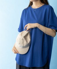 MAC HOUSE(women)/SARARI サラリ NAVY チュニック丈半袖Tシャツ MH846－706/505987325