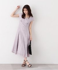 PROPORTION BODY DRESSING/シアーチェックフレンチスリーブワンピース/505988317