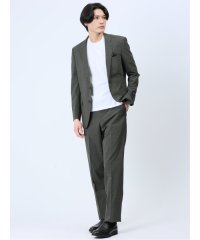 m.f.editorial/エムエフエディトリアル m.f.editorial マルゾット/Marzotto ウール混 スリムフィット 2ボタン2ピーススーツ カーキ メンズ セットアップ/505988436