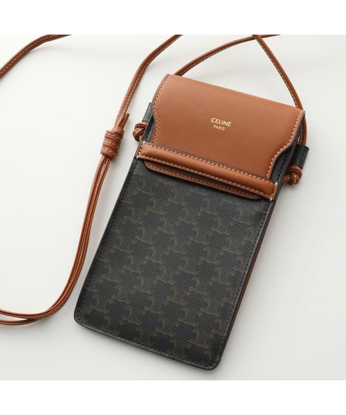 2024人気特価 CELINE スマホケース レザー 10G332CQD.04LU フォンポーチ 小物