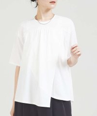 qualite/アシメフロントカットソー/505985086