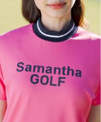 Samantha GOLF/ベアスムース半袖モックネック/505988826