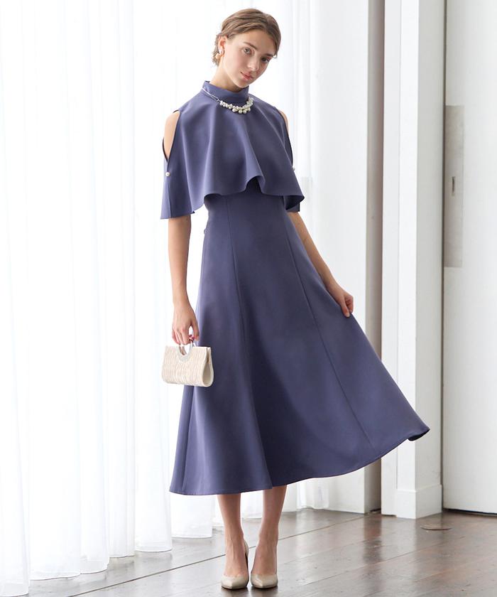 アンドクチュール AND COUTURE エンブロイダリーレースドレス