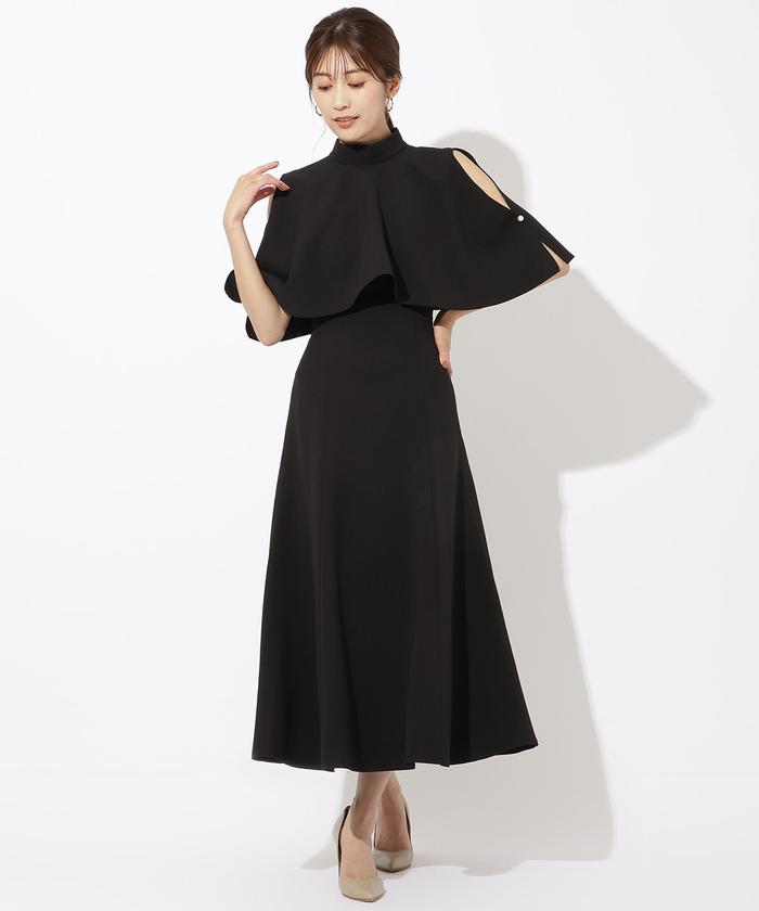 ケープレイヤードドレス(505988833) | AND COUTURE(AND COUTURE