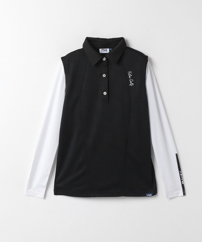 tシャツ 「FILA GOLF」ノースリーブシャツ レディース フィラ ゴルフ FILA GOLF FILA GOLF ノースリーブ＋インナー