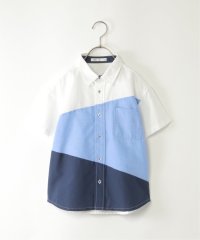 ikka kids/アシメ切り替え半袖シャツ（120〜160cm）/505976472