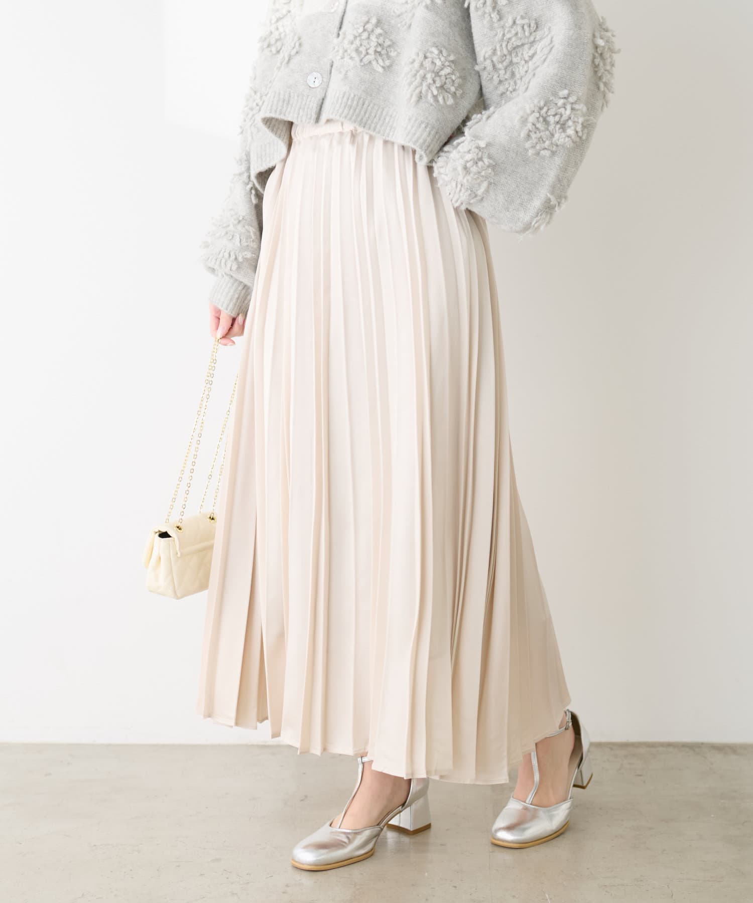セール 50%OFF】マットサテンプリーツスカート(505987769) | オリーブ