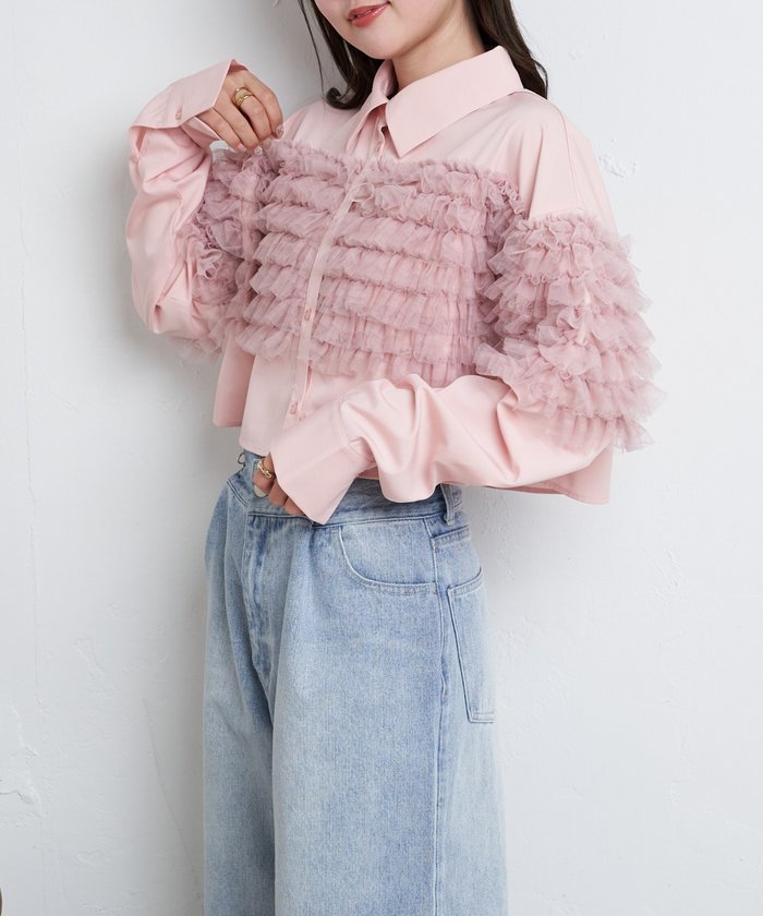 ♦️シルクCHANELフリル袖♦️春夏