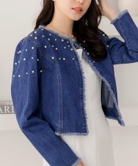 JULIA BOUTIQUE/ジュリアブティック JULIA BOUTIQUE パールデコデニムジャケット24034/505989406