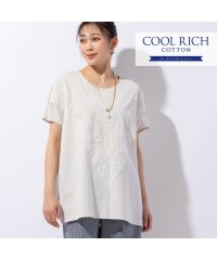 MISSEL/COOL RICH COTTON レースつきワイドプルオーバー/505990087