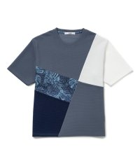 JUNRed/j.n.r.d / ウェーブワッフルパネル切替Tシャツ/505990308