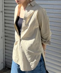 Rouge vif la cle/綿麻レギュラー ナチュラルシャツ/505990314