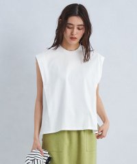 green label relaxing/【WEB限定】サイド タック ノースリーブ Tシャツ －マシンウォッシャブル・汗染み防止－/505990578