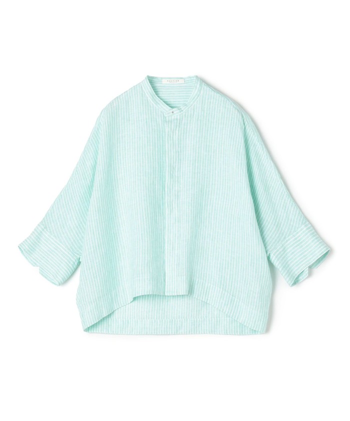 【MACPHEE】リネンシャーティング クロップドシャツ Macphee リネンシャーティング クロップドシャツ | JEANSHOUSE