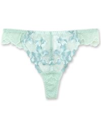 fran de lingerie/華あり刺繍ノンワイヤーブラ＆ショーツセットとお揃い 「スタイルアップワイヤレスビターセクシー タンガ」 Tバック タンガ/503614814