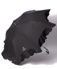 LANVIN Collection(umbrella)/晴雨兼用折りたたみ日傘　シエスタ　刺繍フリル/505929059